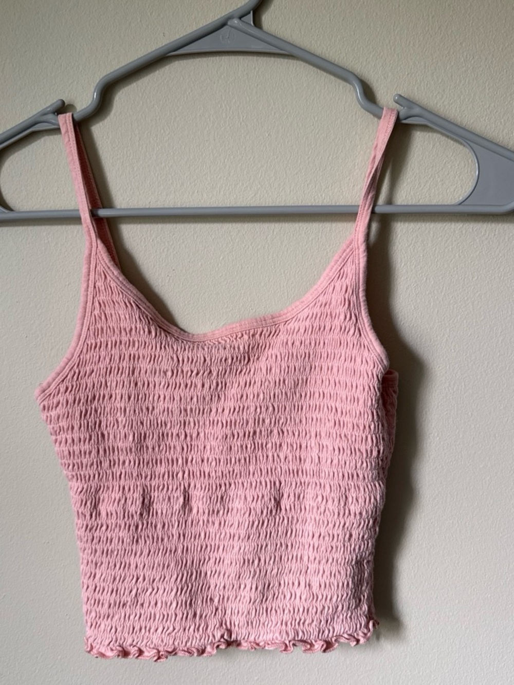 Hollister Peach Pink Smocked Cami